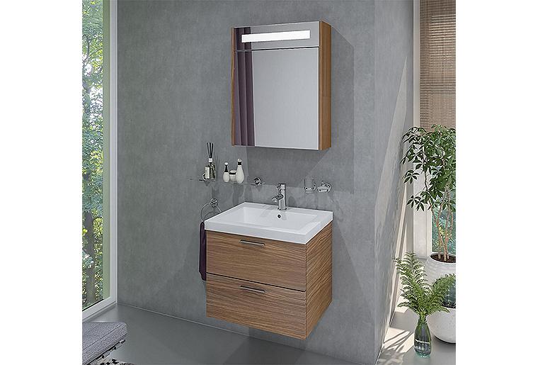 Badmöbel-Set EKRY Serie MBK Eiche Khaki, 2 Auszüge