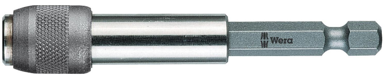 Bithalter WERA mit 6-kant-Aufnahme und Schnellwechselfutter Länge 77mm