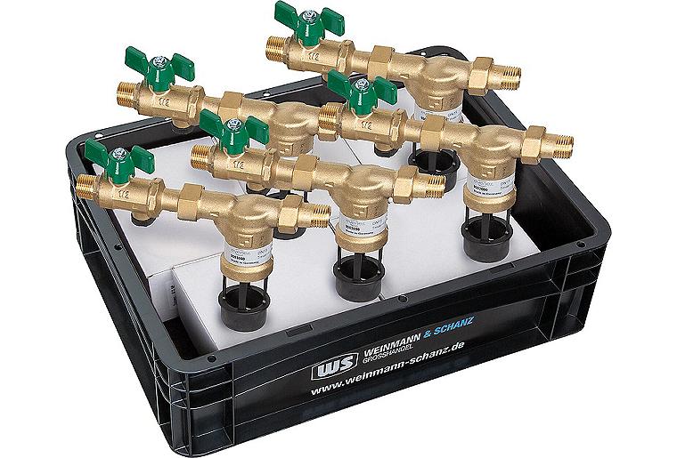 Systemtrenner evenes CA295 DN 15 (1/2"),Vorteilspaket, 5x Systemtrenner inkl. WS-Box
