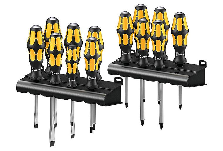 Schraubendrehersatz WERA Kraftform Big Pack, Schlagkappe 13tlg Kreuz- Schlitzschr.+Torx