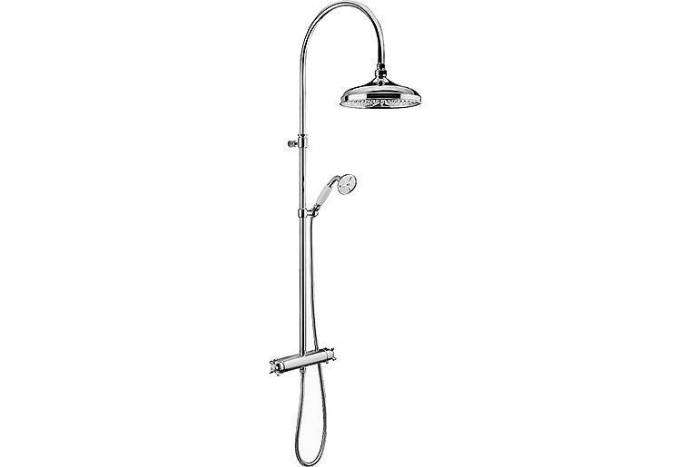 Brause-System Esme Handbrause, Kopfbrause Ø 250 mm und Thermostat chrom