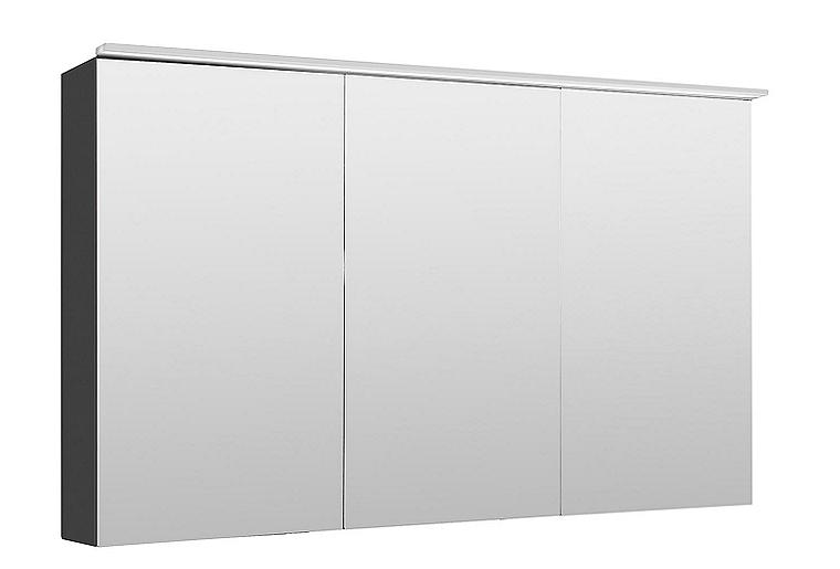 Spiegelschrank Lossa mit LED-Aufsatzleuchte 3 Türen anthrazit matt 1200x750x194 mm Spiegelschrank Lossa mit LED-Aufsatzleuchte 3 Türen anthrazit matt 1200x750x194 mm
