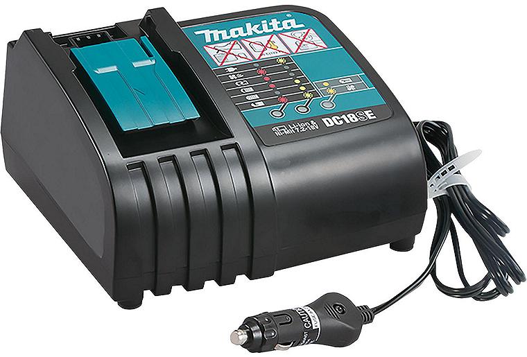 Akku-Auto-Ladegerät MAKITA DC18SE mit 12V oder 24V Spannung für 14,4V und 18V