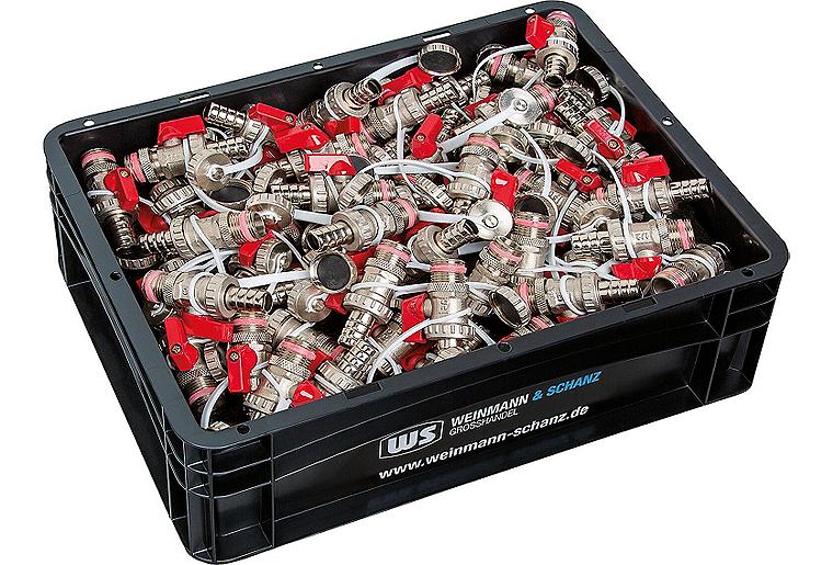 Vorteilspaket 50x KFE Kugelhahn mit Hebel DN15 (1/2") Messing vernickelt + gratis WS BOX Vorteilspaket 50x KFE Kugelhahn mit Hebel DN15 (1/2") Messing vernickelt + gratis WS BOX
