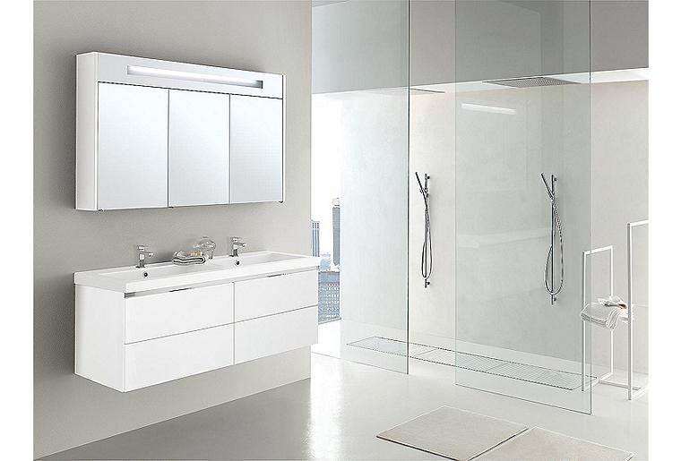 Badmöbel-Set EPIC Serie MBH weiß matt 4 Auszüge