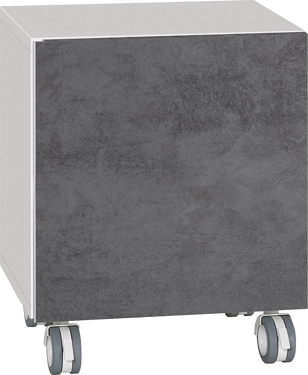 Rollcontainer ELA Korpus weiß smt - Front Beton dunkel, 400x400x350 mm Rollcontainer ELA Korpus weiß smt - Front Beton dunkel, 400x400x350 mm