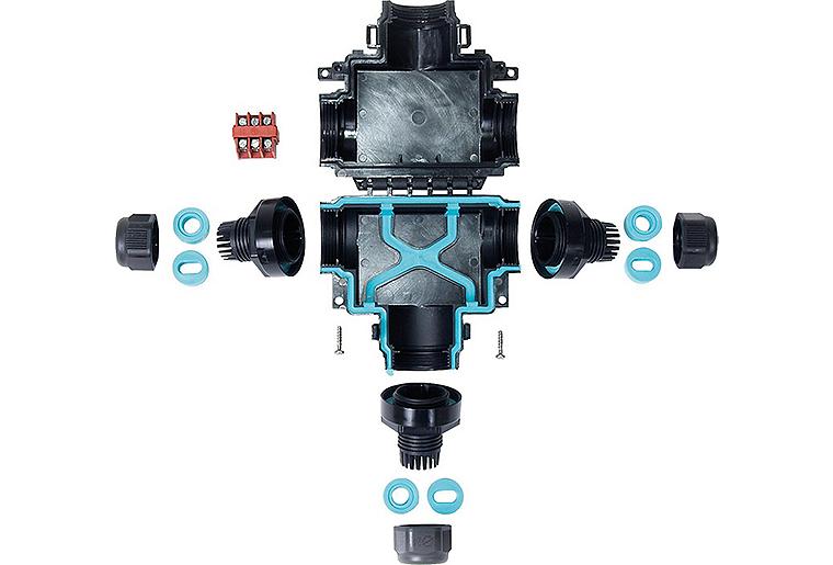 Heizband-Verteilereinheit inkl. 2x Endabschluss für MTR, MTGH, MTHW