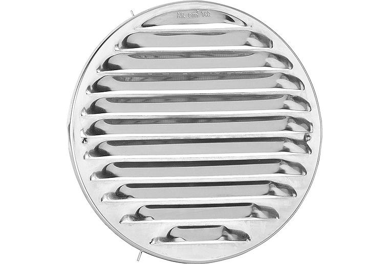 Außengitter Lunos, Ø 175 mm, aus Edelstahl, für e² Außengitter Lunos, Ø 175 mm, aus Edelstahl, für e²