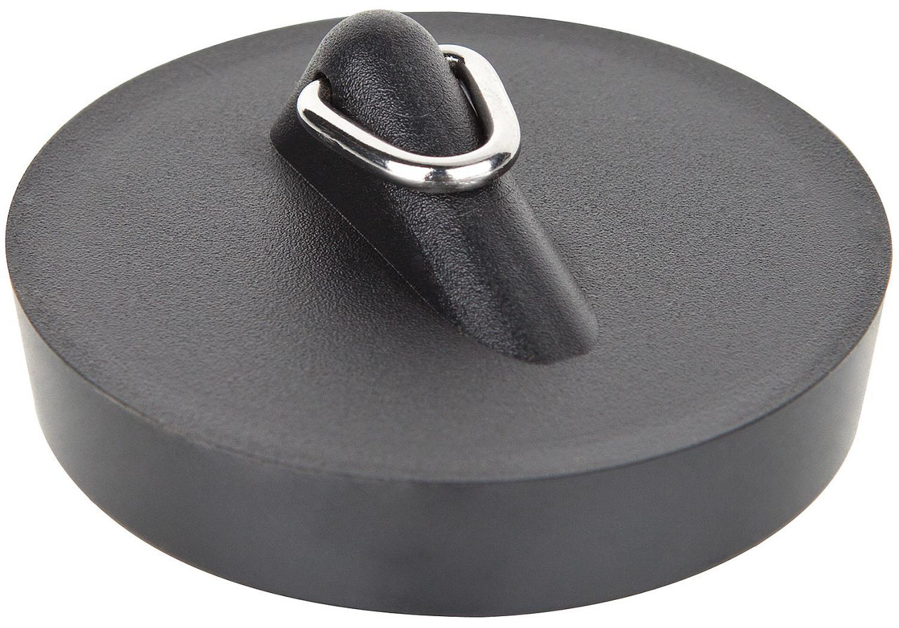 Ventilstopfen mit Dreieckbügel oberer Ø 48,5 mm, Ausgussventil schwarz Ventilstopfen mit Dreieckbügel oberer Ø 48,5 mm, Ausgussventil schwarz