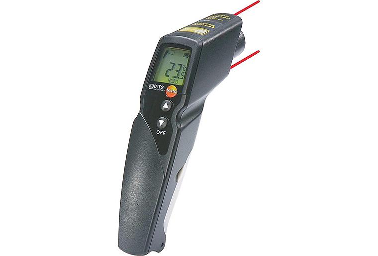 Infrarot-Thermometer Testo 830-T2 2-Punkt Lasermessfleck- markierung u.ext.Fühleranschluss Infrarot-Thermometer Testo 830-T2 2-Punkt Lasermessfleck- markierung u.ext.Fühleranschluss