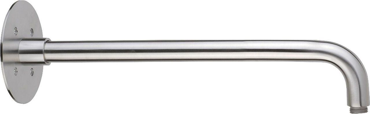 Wand-Anschlussrohr DN15 (1/2") L=300 mm Edelstahl gebürstet