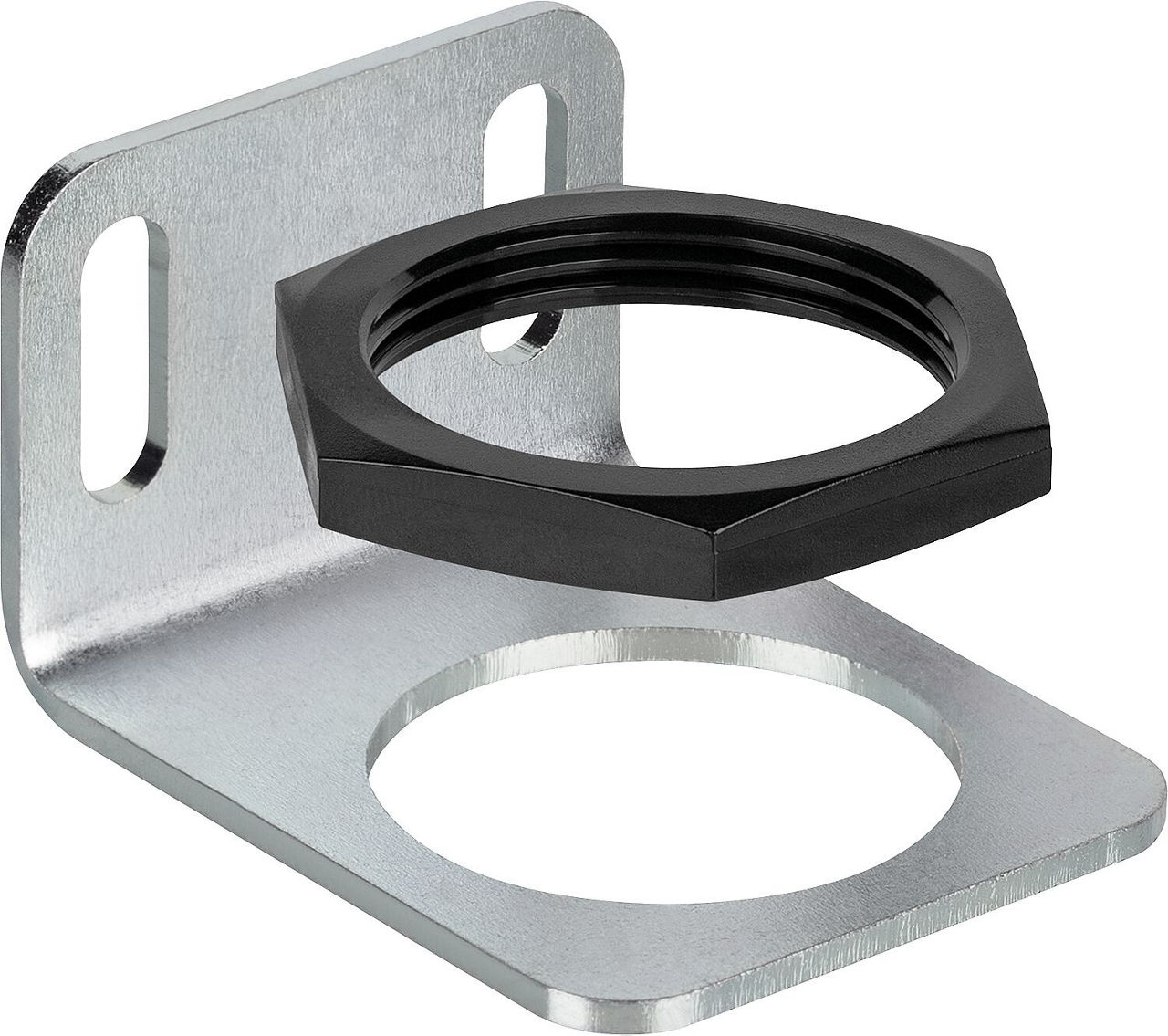 Befestigungswinkel am Handraddeckel variobloc, G 1/4"+ 3/8" Befestigungswinkel am Handraddeckel variobloc, G 1/4"+ 3/8"