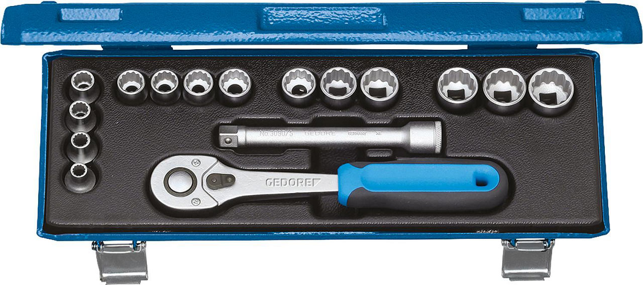 Steckschlüssel-Satz GEDORE D 30 JMU-10, 16-teilig 3/8"