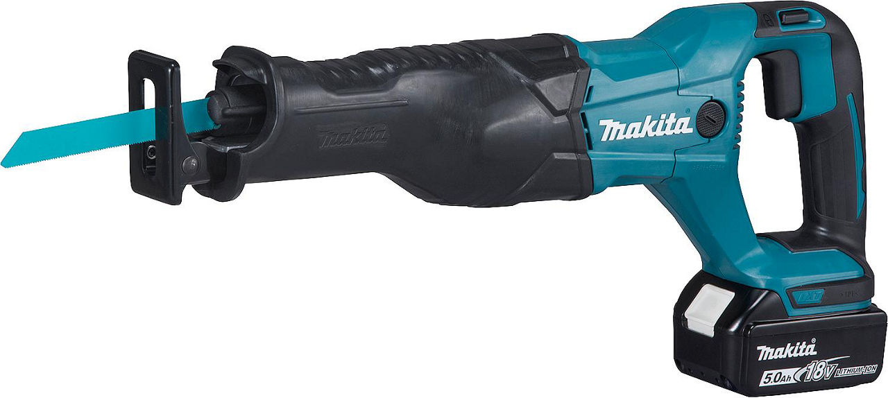 Akku-Säbelsäge MAKITA DJR186RT 18V mit 1x 5,0 Ah Akku und Ladegerät