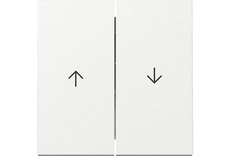 Wippen + Pfeilsymbol GIRA System 55 Reinweiß-glänzend, 1 Stück Wippen + Pfeilsymbol GIRA System 55 Reinweiß-glänzend, 1 Stück