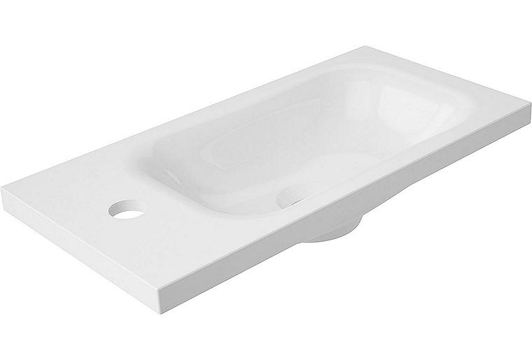 Aufsatz-Waschtisch EIKA BxHxT: 500x102x250 mm Minderalguss weiß Aufsatz-Waschtisch EIKA BxHxT: 500x102x250 mm Minderalguss weiß