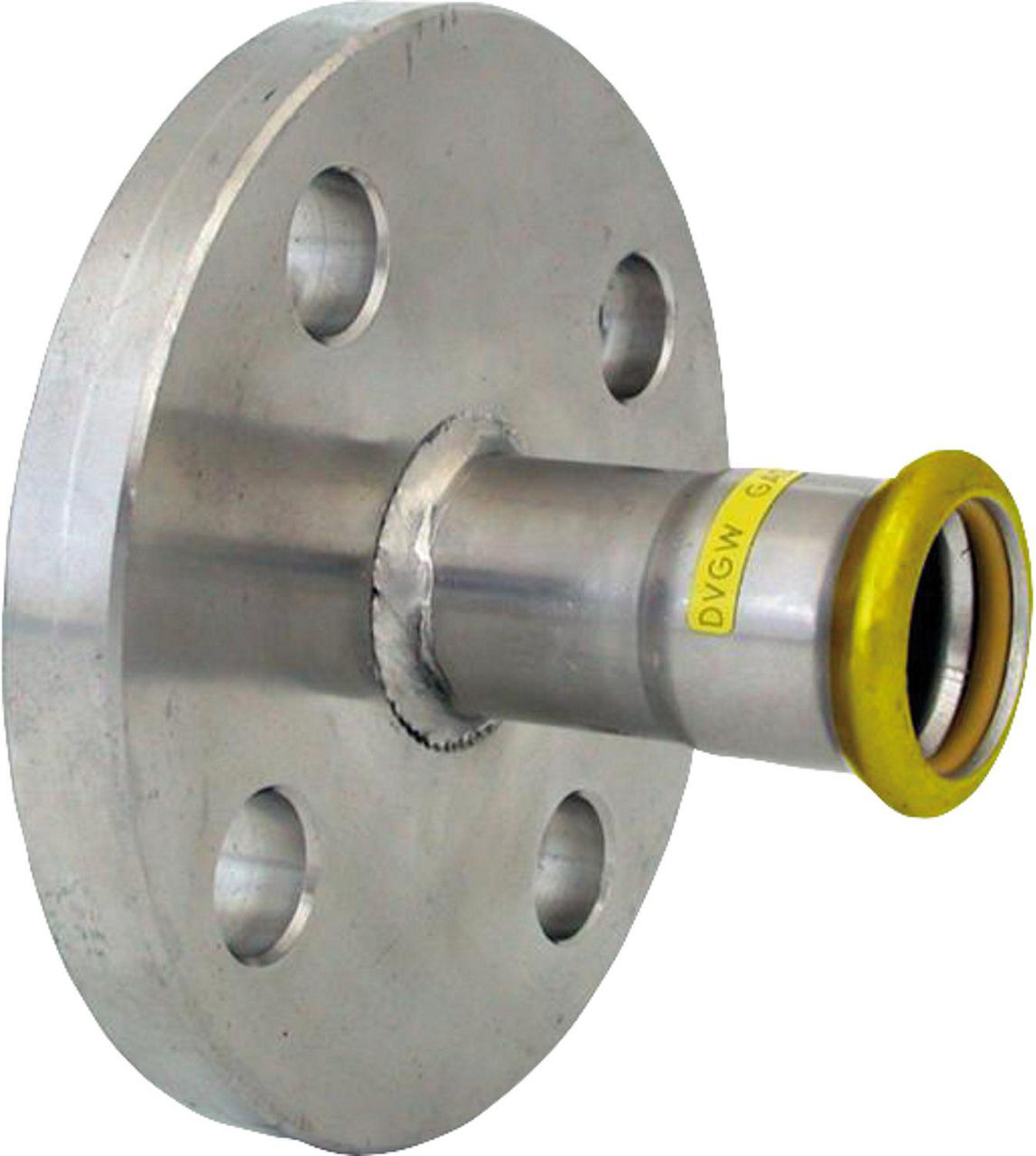 Edelstahl Pressfitting Gas Übergangsflansch PN 16, DN 54, M-Kontur