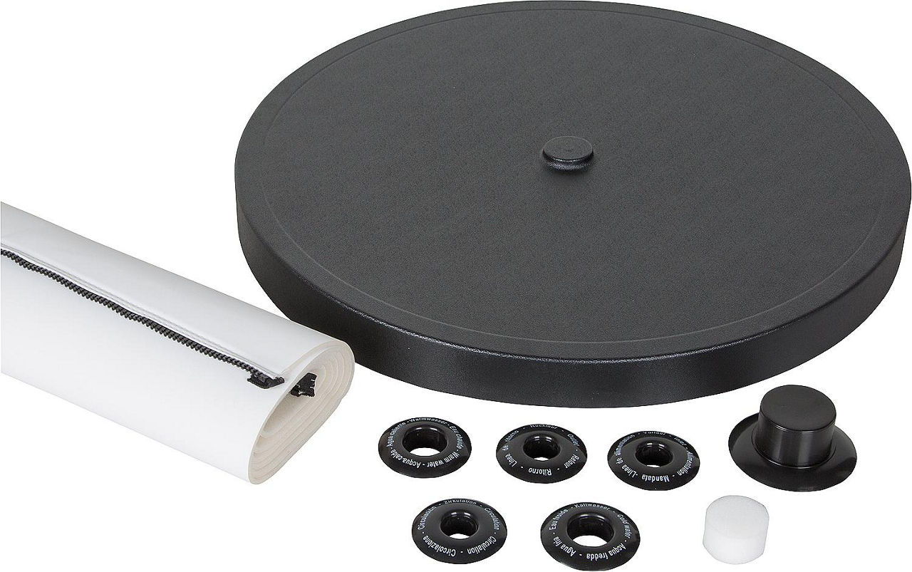 Isolierpaket für TWS 300 bestehend aus: PVC-Mantel, Kunststoffdeckel und Rosetten