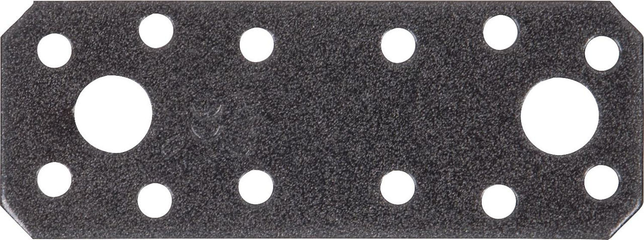 Flachverbinder DURAVIS® 96 x 35 x 2,5 mm, Material: Stahl, sendzimirverzinkt, Oberfläche: schwarz-diamant Flachverbinder DURAVIS® 96 x 35 x 2,5 mm, Material: Stahl, sendzimirverzinkt, Oberfläche: schwarz-diamant