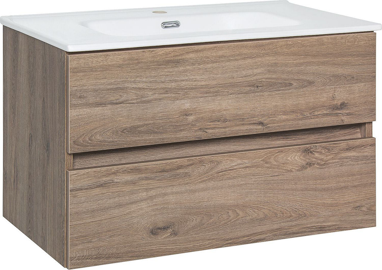 WTU+Keramik-WT Kora, Nabucco Eiche, 2 Auszüge, 805x516x470mm WTU+Keramik-WT Kora, Nabucco Eiche, 2 Auszüge, 805x516x470mm