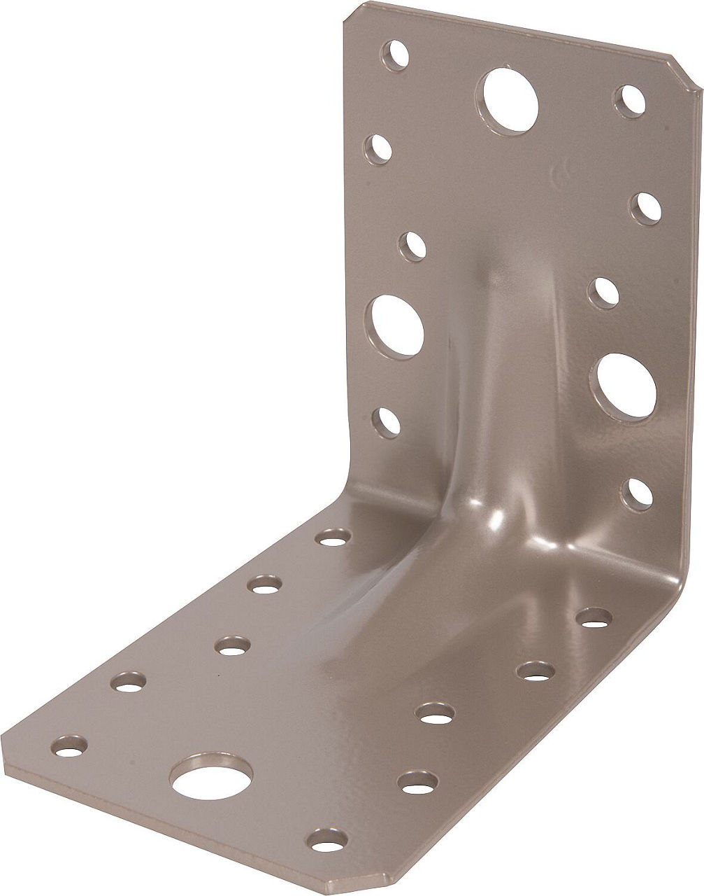 Schwerlast-Winkelverbinder 90 x 90 x 65 mm, mit Sicke DURAVIS®, Material: Stahl, sendzimirverzinkt, Oberfläche: perlbeige RAL 1035 Schwerlast-Winkelverbinder 90 x 90 x 65 mm, mit Sicke DURAVIS®, Material: Stahl, sendzimirverzinkt, Oberfläche: perlbeige RAL 1035