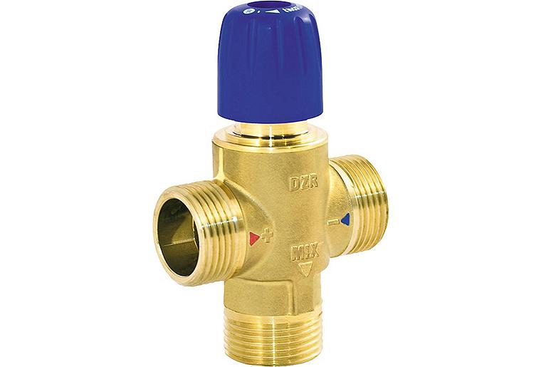 Mischventil Novamix Standard Thermo. DN 20, 1", 30-70°C, FR 22l/min, Kvs: 1,1 Mischventil Novamix Standard Thermo. DN 20, 1", 30-70°C, FR 22l/min, Kvs: 1,1