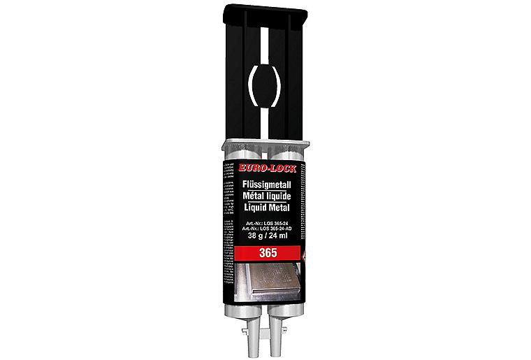 Flüssigmetall (2K) EURO-LOCK LOS 365, 24ml Doppelkartusche + Adapter + Mischdüse Flüssigmetall (2K) EURO-LOCK LOS 365, 24ml Doppelkartusche + Adapter + Mischdüse
