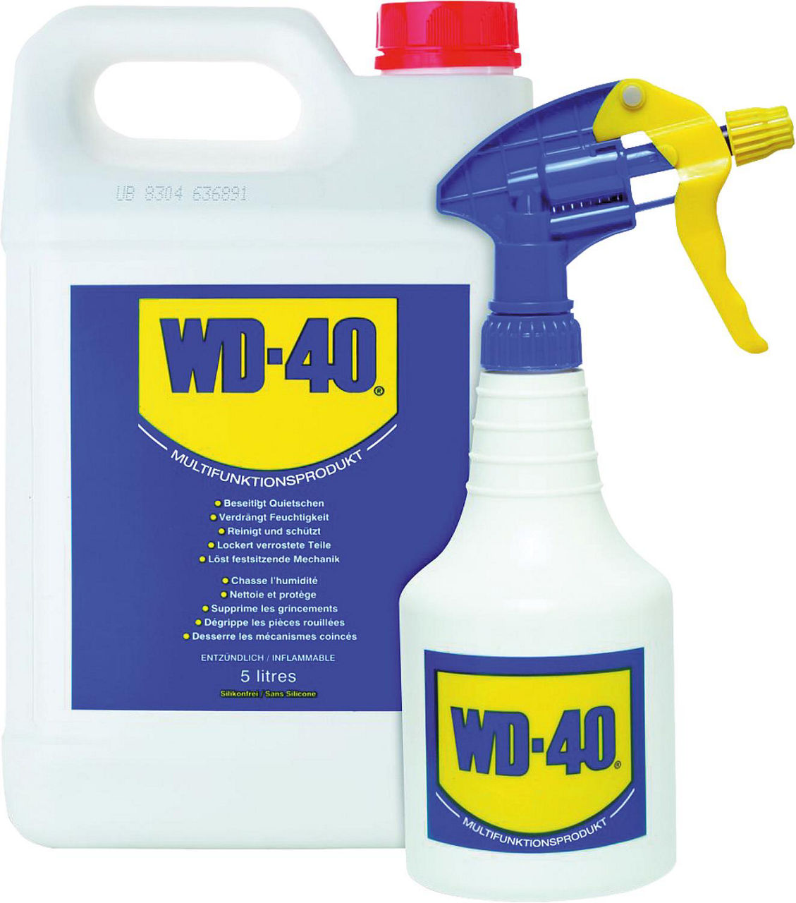 Multifunktionsöl WD-40, 5l Kanister inkl. Handzerstäuber Multifunktionsöl WD-40, 5l Kanister inkl. Handzerstäuber