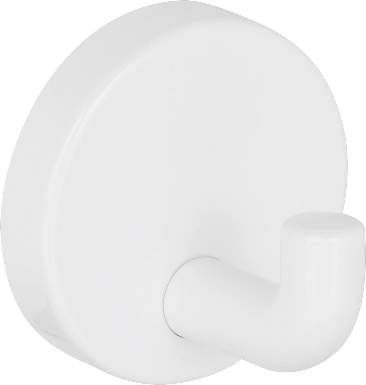 Wandhaken Ø 4 mm, weiß, aus Nylon, verdeckte Verschraubung, ohne Schrauben und Dübel Wandhaken Ø 4 mm, weiß, aus Nylon, verdeckte Verschraubung, ohne Schrauben und Dübel