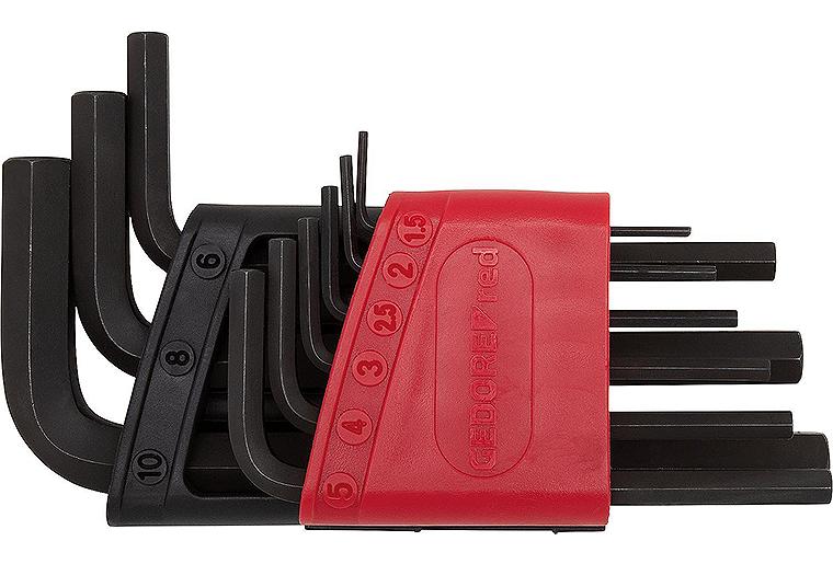 Winkelschraubendrehersatz GEDORE red 9-teilig, kurz Innensechskant Winkelschraubendrehersatz GEDORE red 9-teilig, kurz Innensechskant