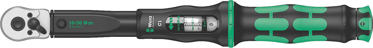 Drehmomentschlüssel WERA - Click-Torque C1 Antrieb 12,7mm (1/2")