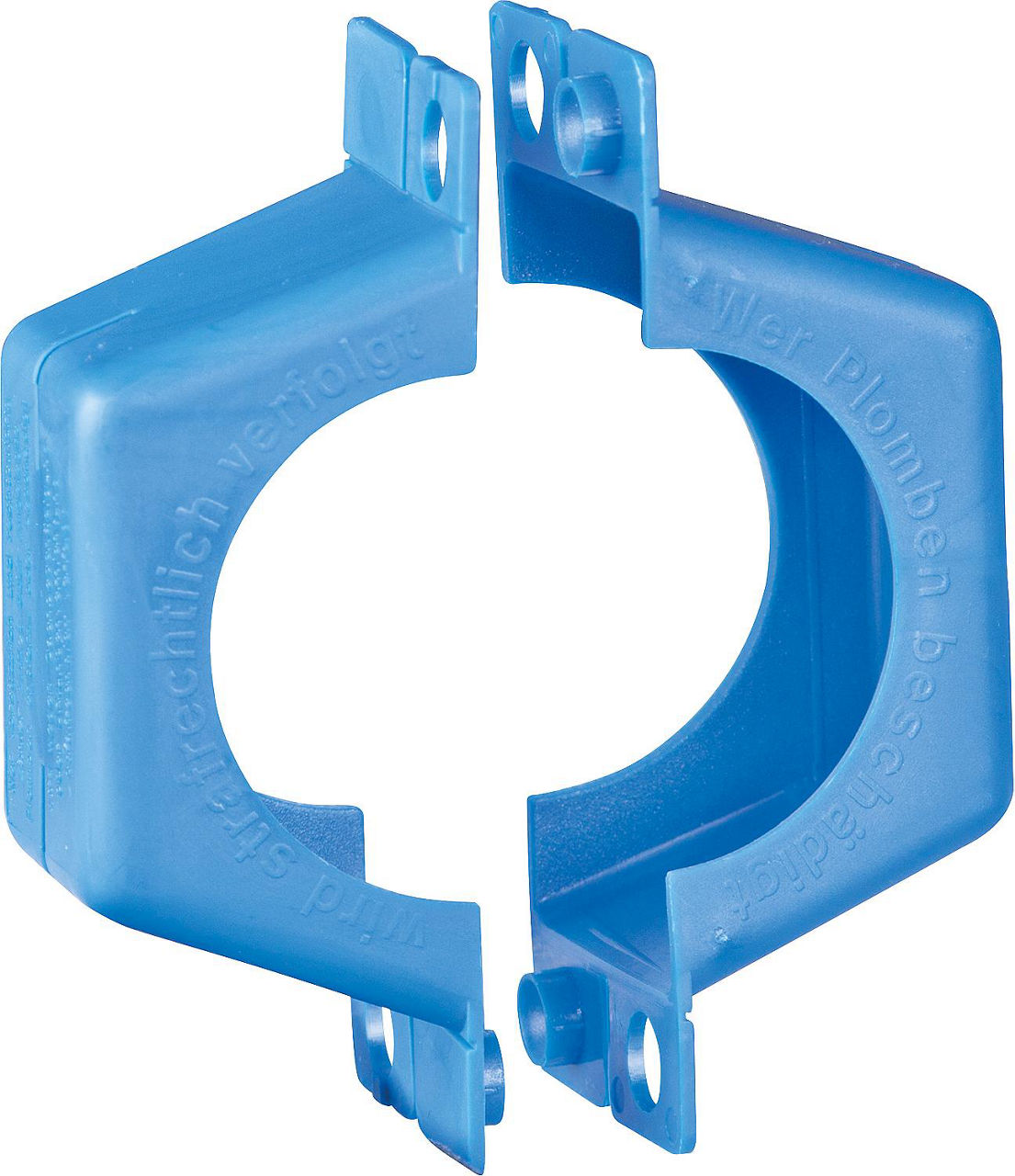 Plombierschellen zweiteilig DN20 (Set aus 2 Halbschalen) Plombierschellen zweiteilig DN20 (Set aus 2 Halbschalen)