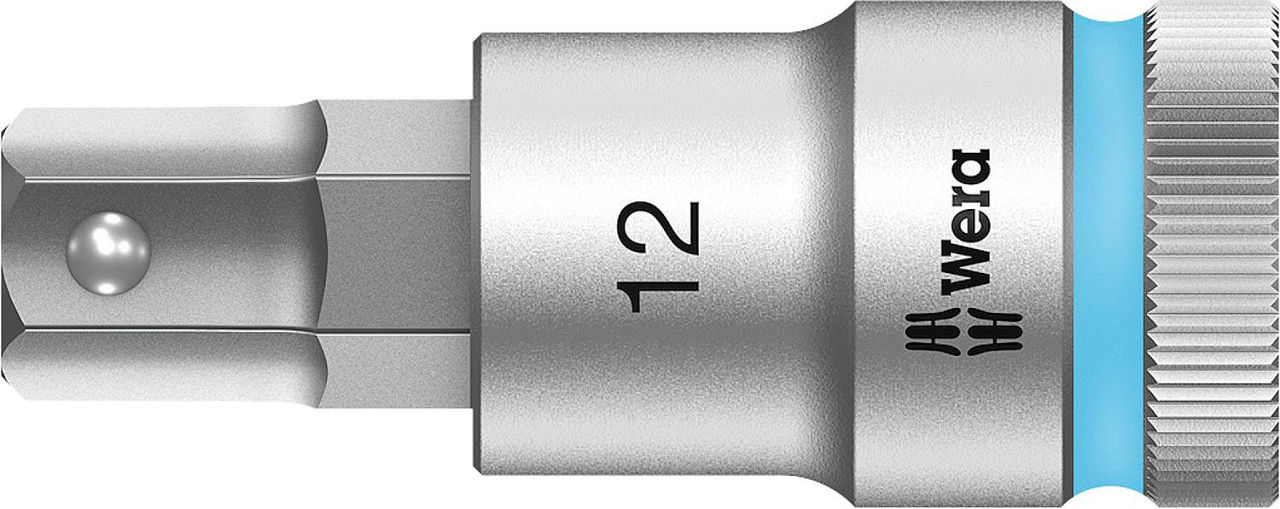 Innensechskant-Steckschlüsseleinsatz Wera 8740 C HF Bitnuss mit 1/2"-Antrieb, metrisch, kurz, mit Haltefunktion, SW 12,0 x 60 mm Innensechskant-Steckschlüsseleinsatz Wera 8740 C HF Bitnuss mit 1/2"-Antrieb, metrisch, kurz, mit Haltefunktion, SW 12,0 x 60 mm
