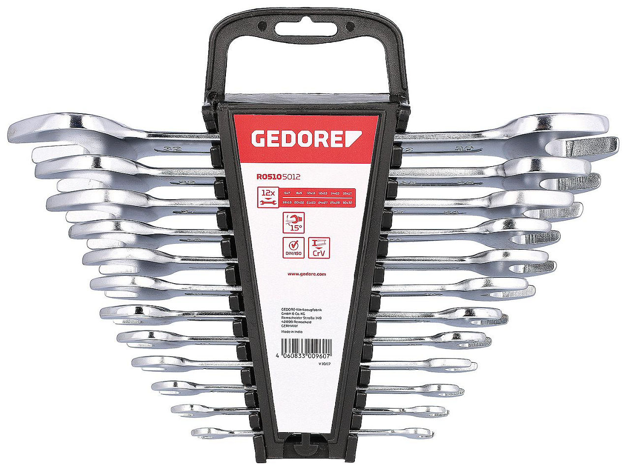 GEDORE red Doppelgabelschlüssel 12-teilig