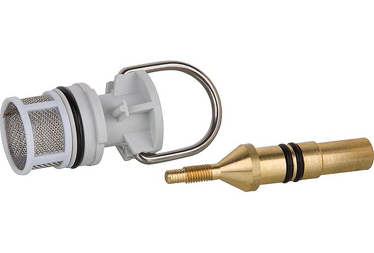 Filterhalter mit Drosselschraube UR-Strg. mit elektronischer Sp-Auslauf