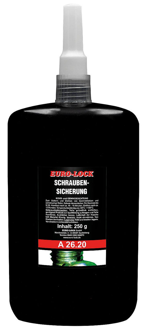 Schraubensicherung hochfest EURO-LOCK A 26.20 250g Dosierflasche