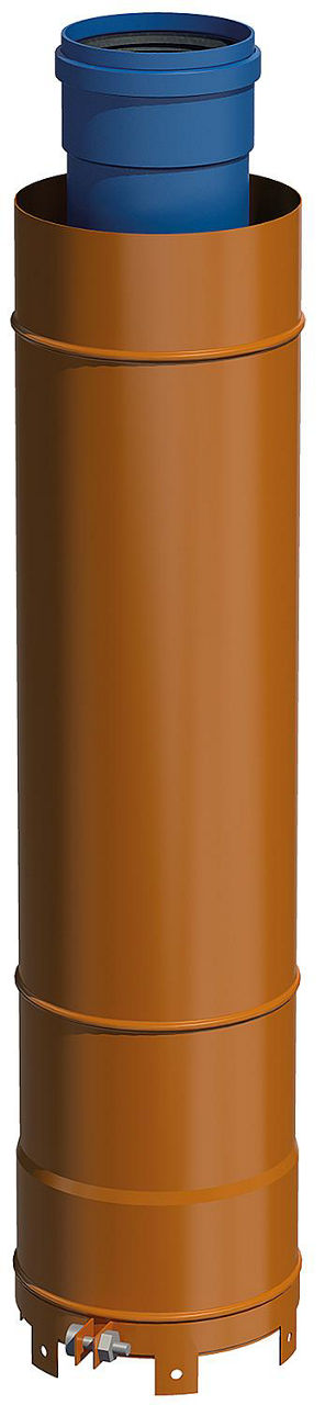 CondensBlue AZ Überdach- verlängerung rot, 500mm DN 110/150 CondensBlue AZ Überdach- verlängerung rot, 500mm DN 110/150