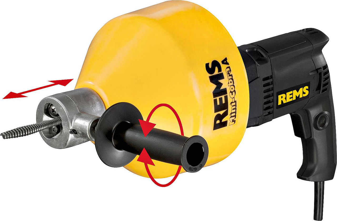REMS Rohrreinigungsgerät Mini-Cobra S Set, L-Boxx