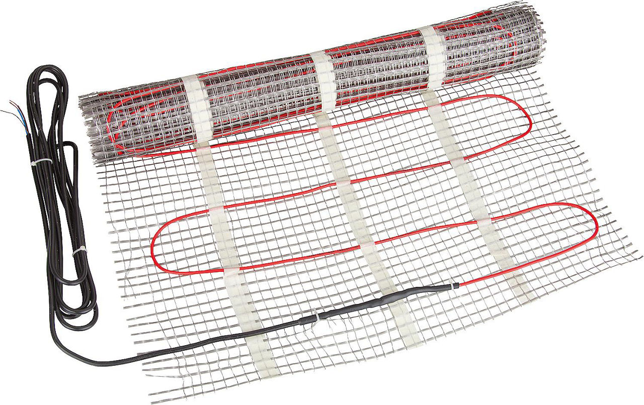 Dünnbett Heizmatte z.Einbau in Fliesenkleber,10,0x0,5m=5,0m², 750W Dünnbett Heizmatte z.Einbau in Fliesenkleber,10,0x0,5m=5,0m², 750W