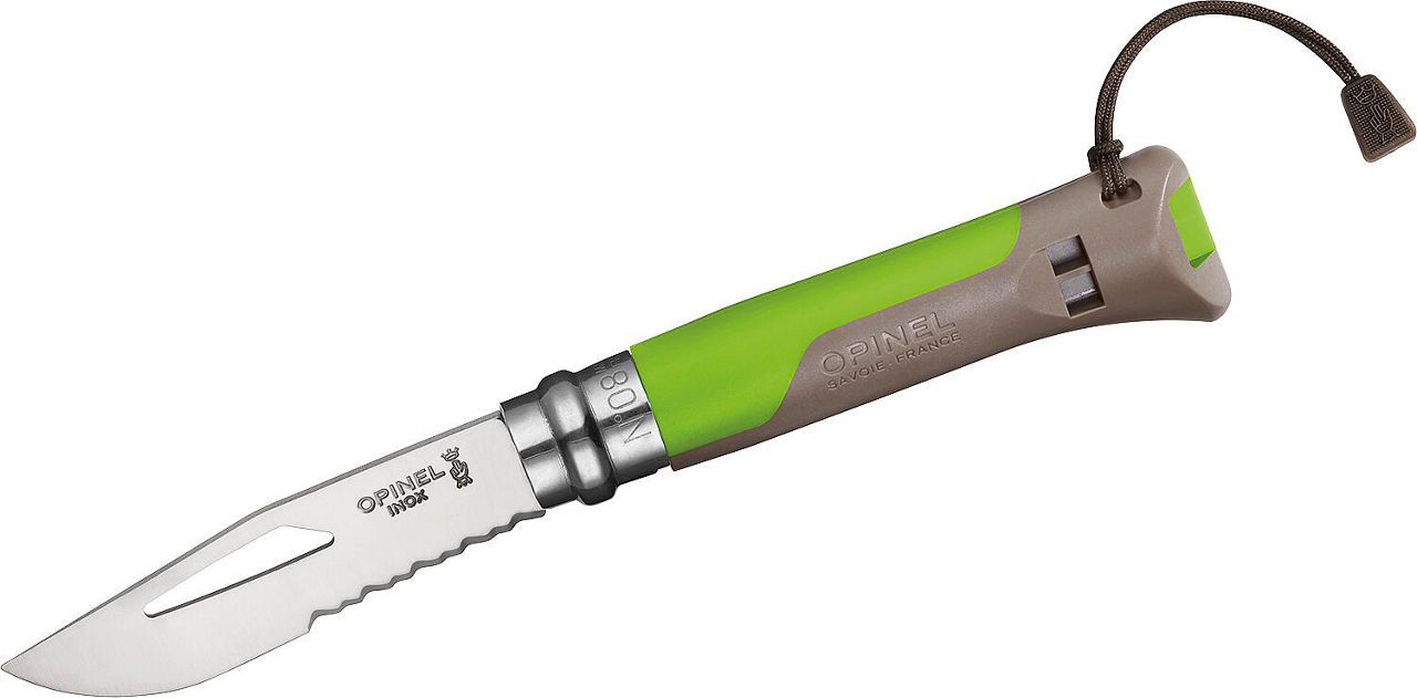 Taschenmesser OPINEL 254311 No 08 Outdoor, Edelstahl, Griff grün