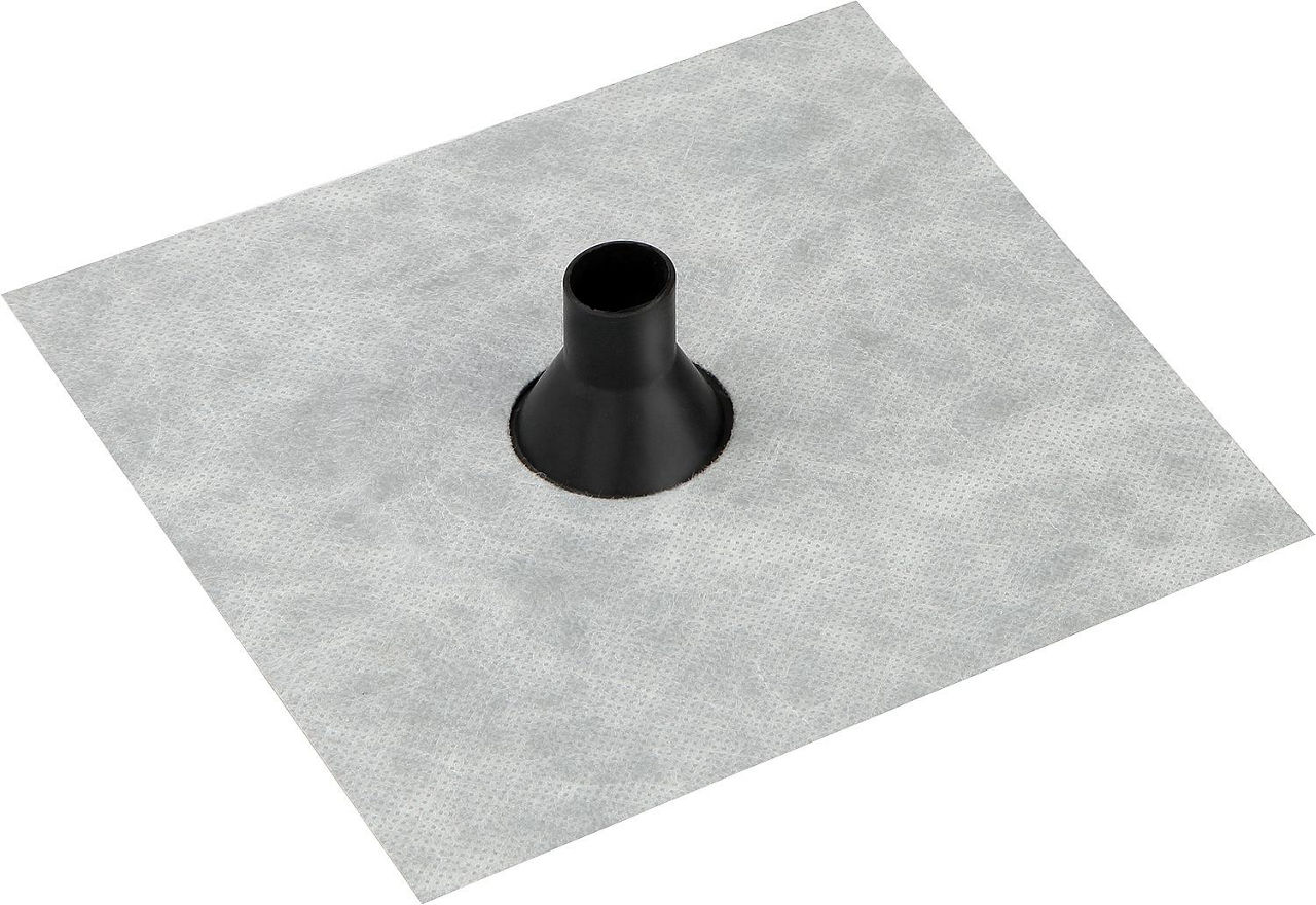 Faltenleitungsmanschette FRGD100 100-130 mm Vlies-Butyl Klebekragen Faltenleitungsmanschette FRGD100 100-130 mm Vlies-Butyl Klebekragen