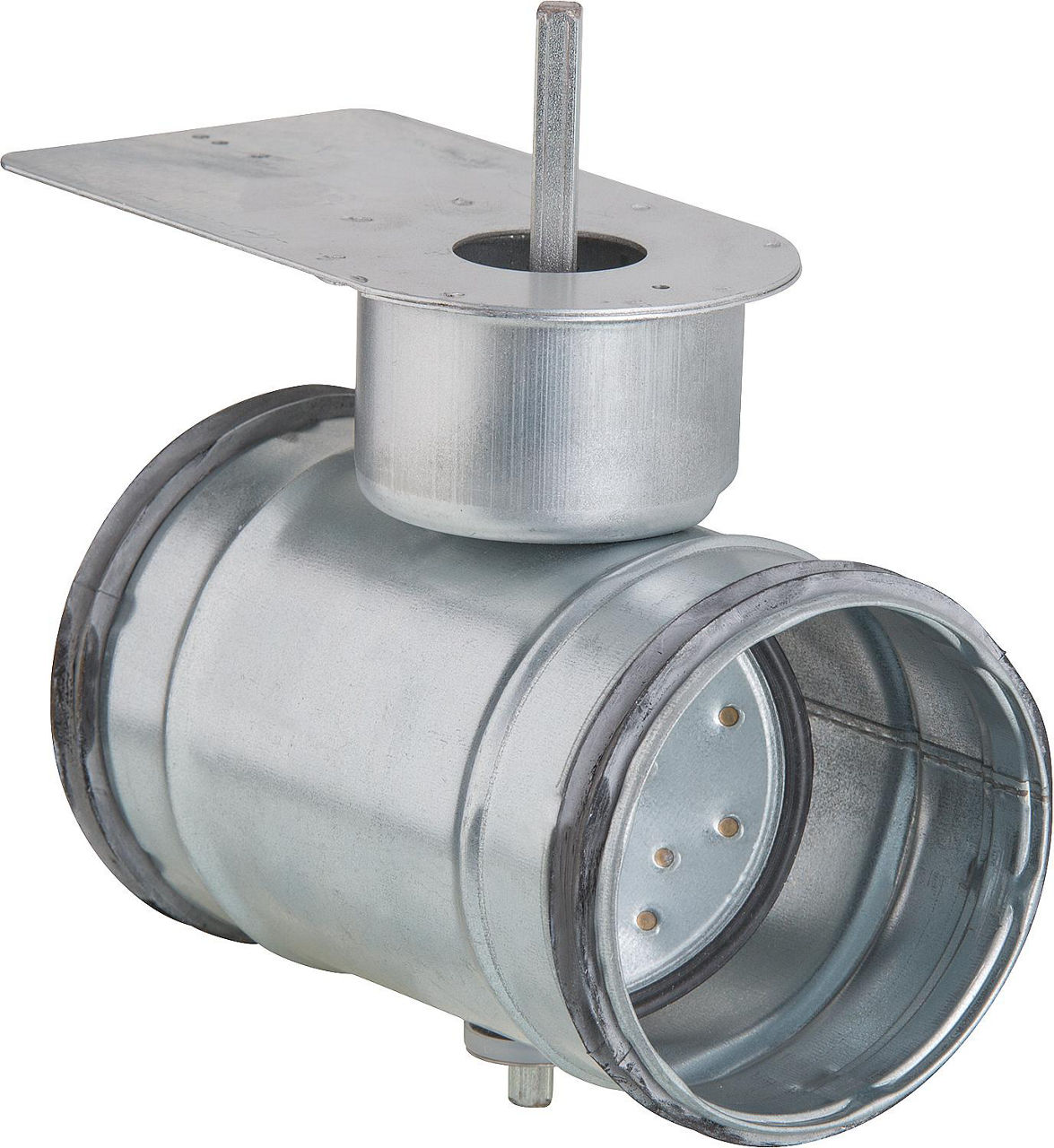 Absprerrklappe NW 250 dicht schliessend, mit Motor- aufnahme, Typ Belimo LM Absprerrklappe NW 250 dicht schliessend, mit Motor- aufnahme, Typ Belimo LM