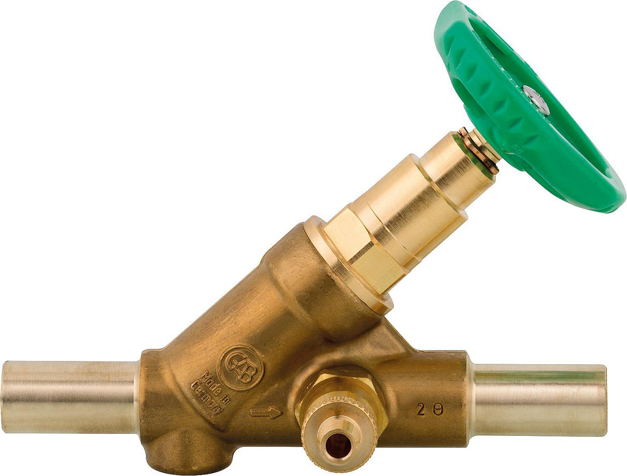 Freistromventil-MS DN15 (1/2") mit Steckende 18mm mit Entl. DVGW Freistromventil-MS DN15 (1/2") mit Steckende 18mm mit Entl. DVGW