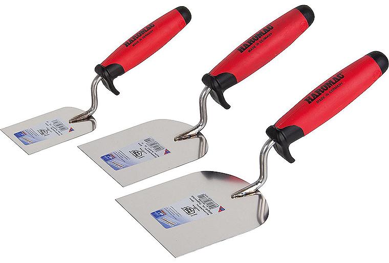 Spachtel-Set 3-teilig rostfrei, 2-K-Griff, Stukkateur Spachtel-Set 3-teilig rostfrei, 2-K-Griff, Stukkateur