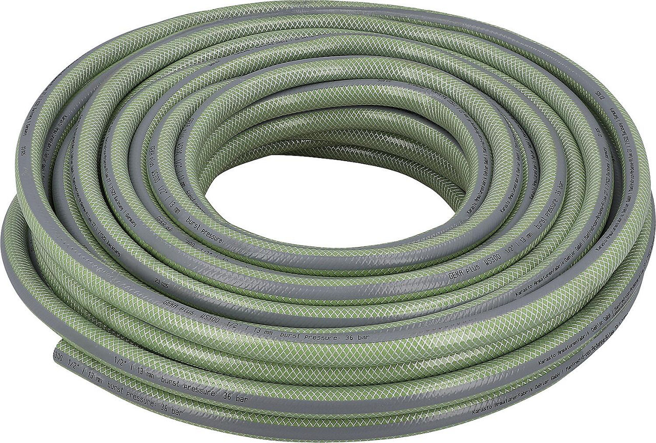 GEKA plus Wasserschlauch WS300, DN15 (1/2"), 13mm, 25m, PVC 4-lagig, grün GEKA plus Wasserschlauch WS300, DN15 (1/2"), 13mm, 25m, PVC 4-lagig, grün