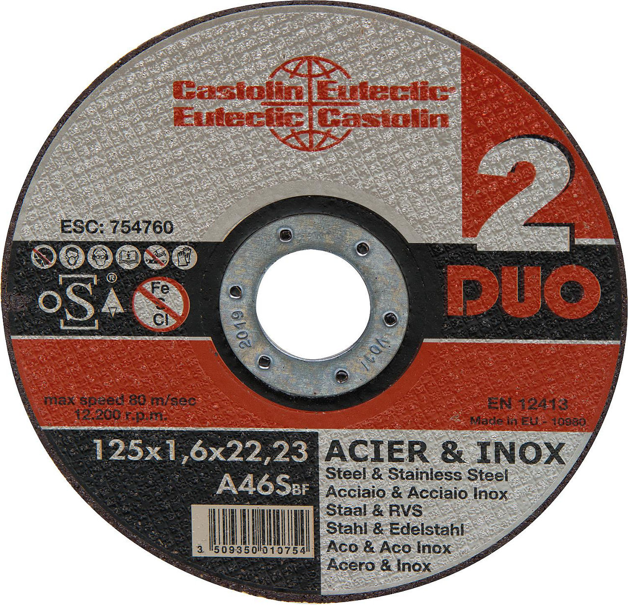 Trennscheiben Duo 125 für Stahl, Edelstahl 125x1,6x22,23mm Trennscheiben Duo 125 für Stahl, Edelstahl 125x1,6x22,23mm