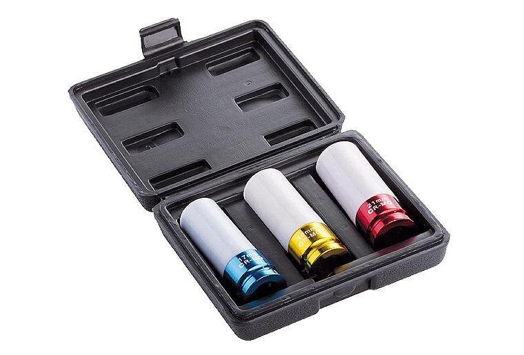Kraftsteckschlüssel AEROTEC 3-teilig 17, 19, 21mm mit 1/2" Aufnahme Kraftsteckschlüssel AEROTEC 3-teilig 17, 19, 21mm mit 1/2" Aufnahme