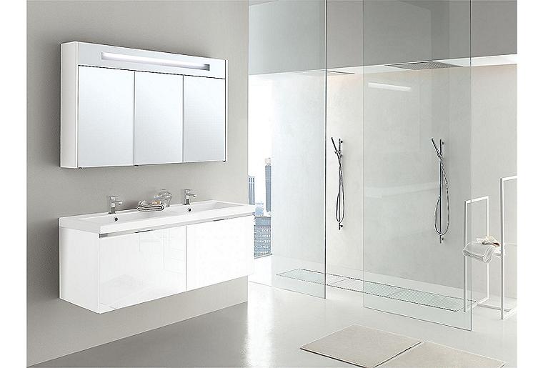 Badmöbel-Set EPIC Serie MBH weiß Hochglanz, 2 Auszüge