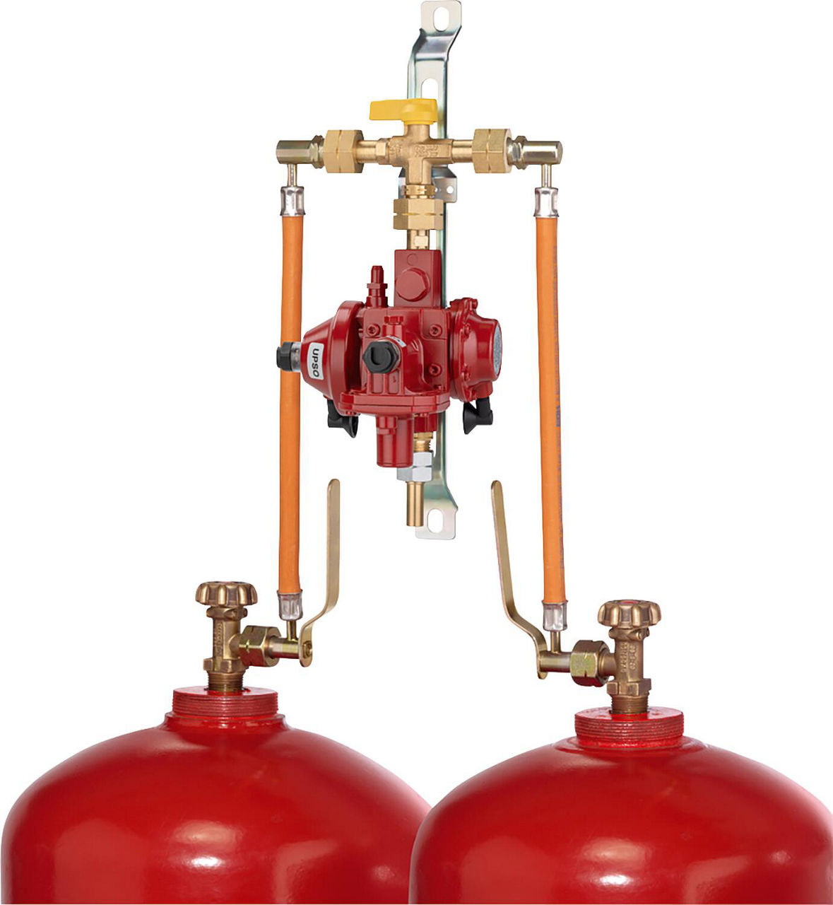 2-Flaschenanlage Großflasche 33kg ,4kg/h 50 mbar mit manuellem Umschaltventil, OPSO/UPSO 2-Flaschenanlage Großflasche 33kg ,4kg/h 50 mbar mit manuellem Umschaltventil, OPSO/UPSO