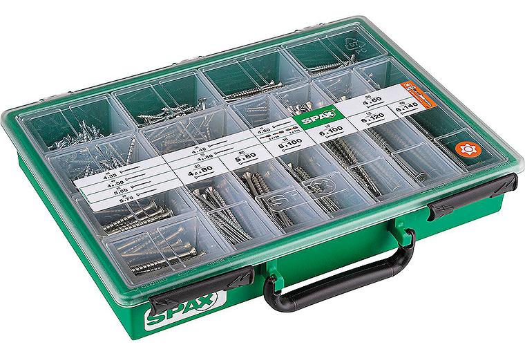 Senkkopfschraubenset SPAX WIROX T-Star Plus + Bits, 388-teilig